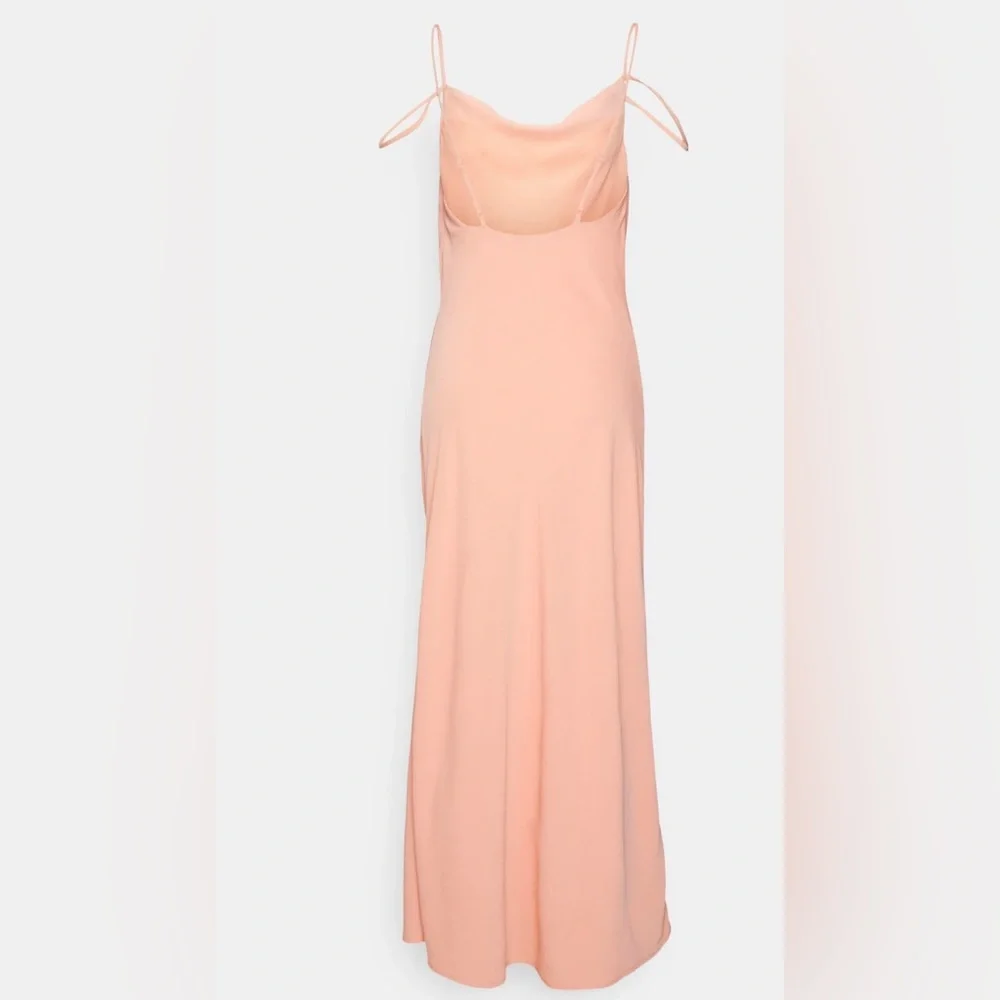 NWT Abercrombie & Fitch Cowl Neck Maxi Dress in Blooming Dahlia